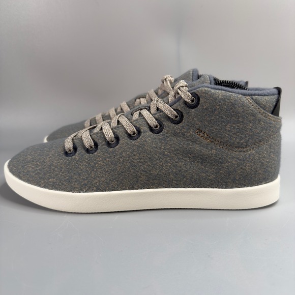 Allbirds Wool Piper Mids Womens 10‎ Sneakers Gray Blue White Lace Up Shoe - Picture 4 of 16